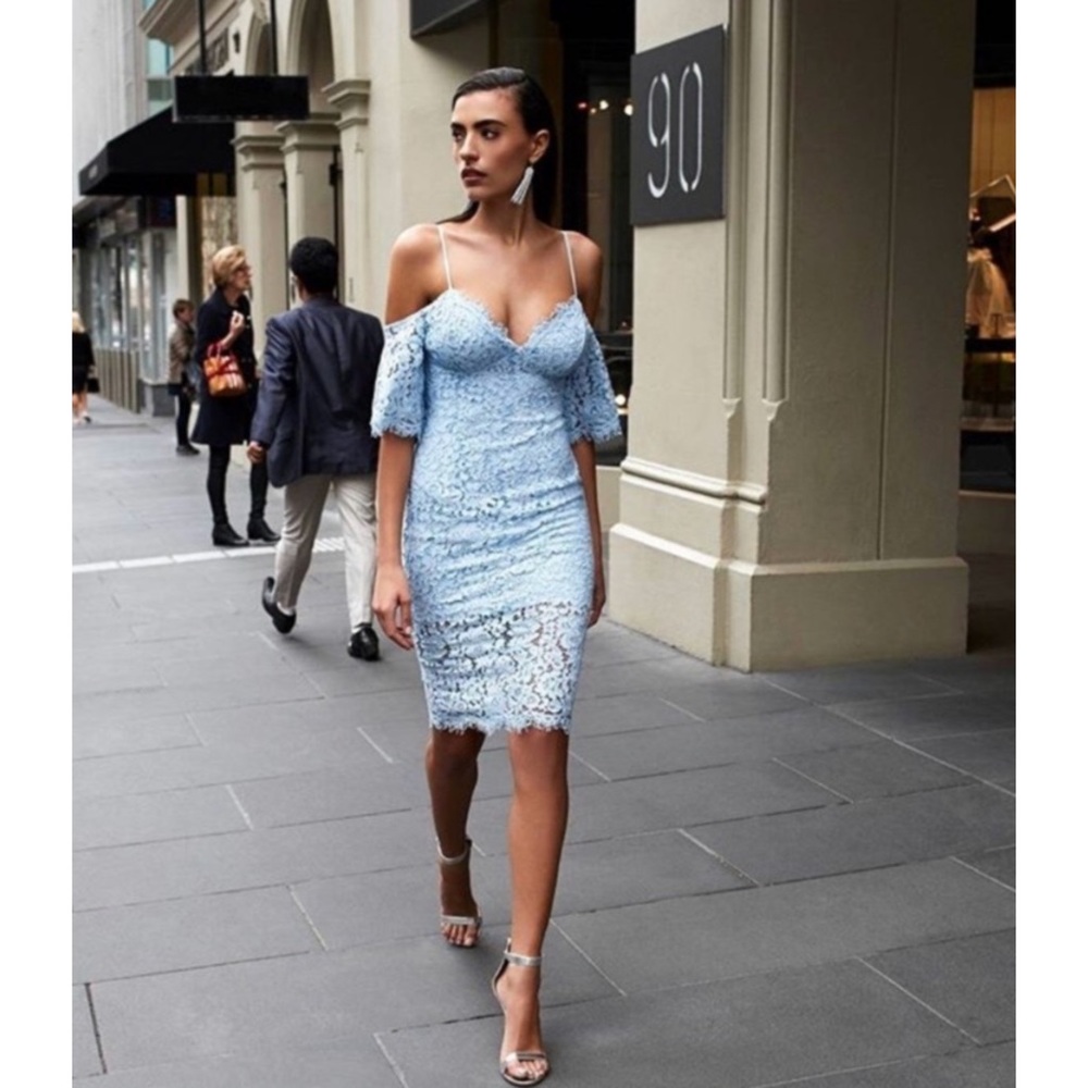 Bardot Karlie Cold Shoulder Lace Dress